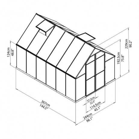 Canopia - Serre de jardin en polycarbonate Essence 8,8 m² - Image 4