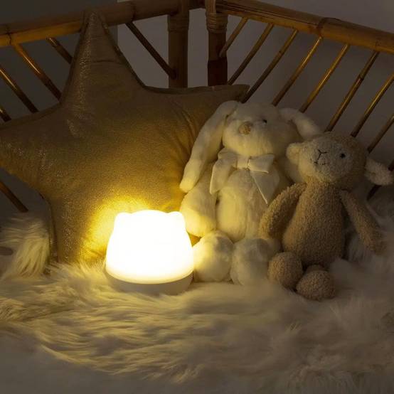 Veilleuse Rotative Enfant "Chat" 12cm Blanc - Image 10