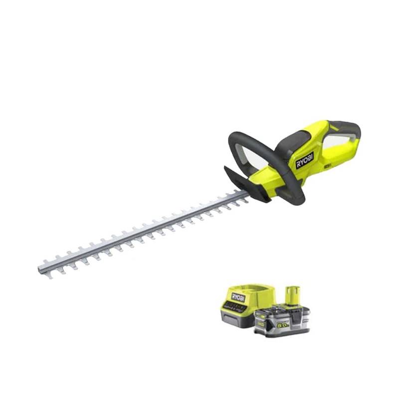 Ryobi - Pack RYOBI Taille-haies 18V One+ OHT1845 - 1 batterie 5.0Ah - 1 chargeur rapide 2.0Ah RC18120-150 - Image 1