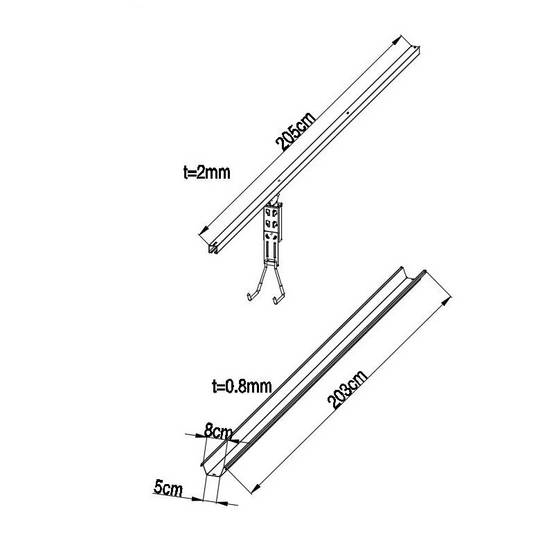 Abri vélos 3 places métal vert sauge 2,74m² X-Metal - Image 3