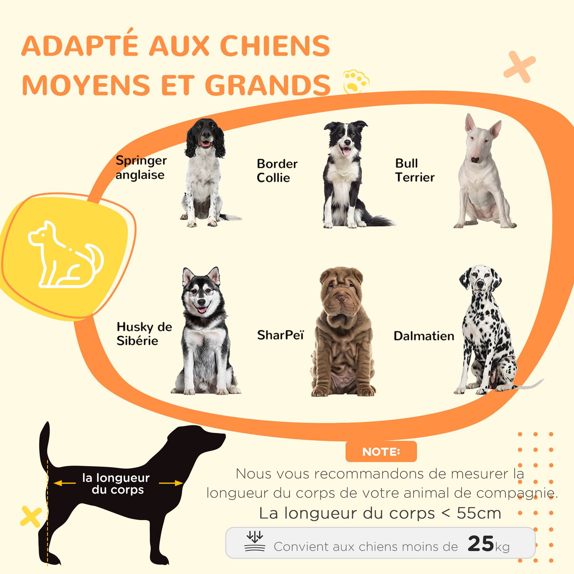 Cage d'intérieur acier et bois pour grand chien avec plateau et coussin 90x58x65cm chêne - ComfortXL Outdoor Living - Image 6