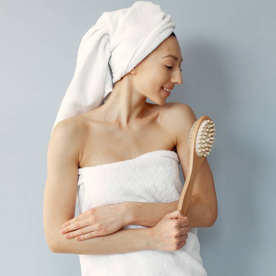 Accessoire de Massage en Bois - Brosse de bain à double usage Dualsens - Masseur en bois FSC et Soie de Sanglier - Sun&Sia - Image 3