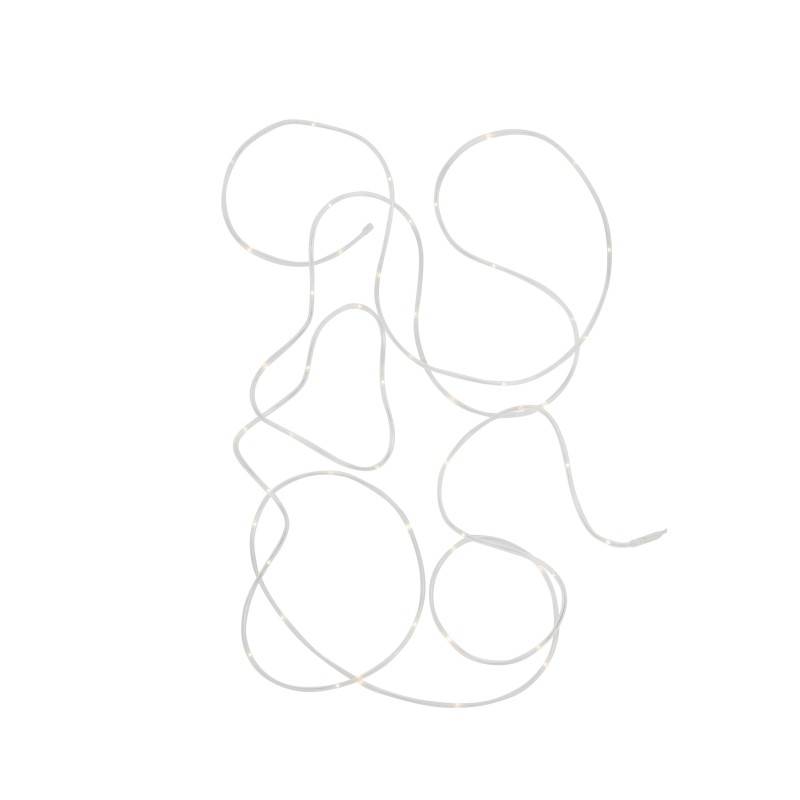 Guirlande lumineuse en plastique blanc 5m - J-Line - Image 1