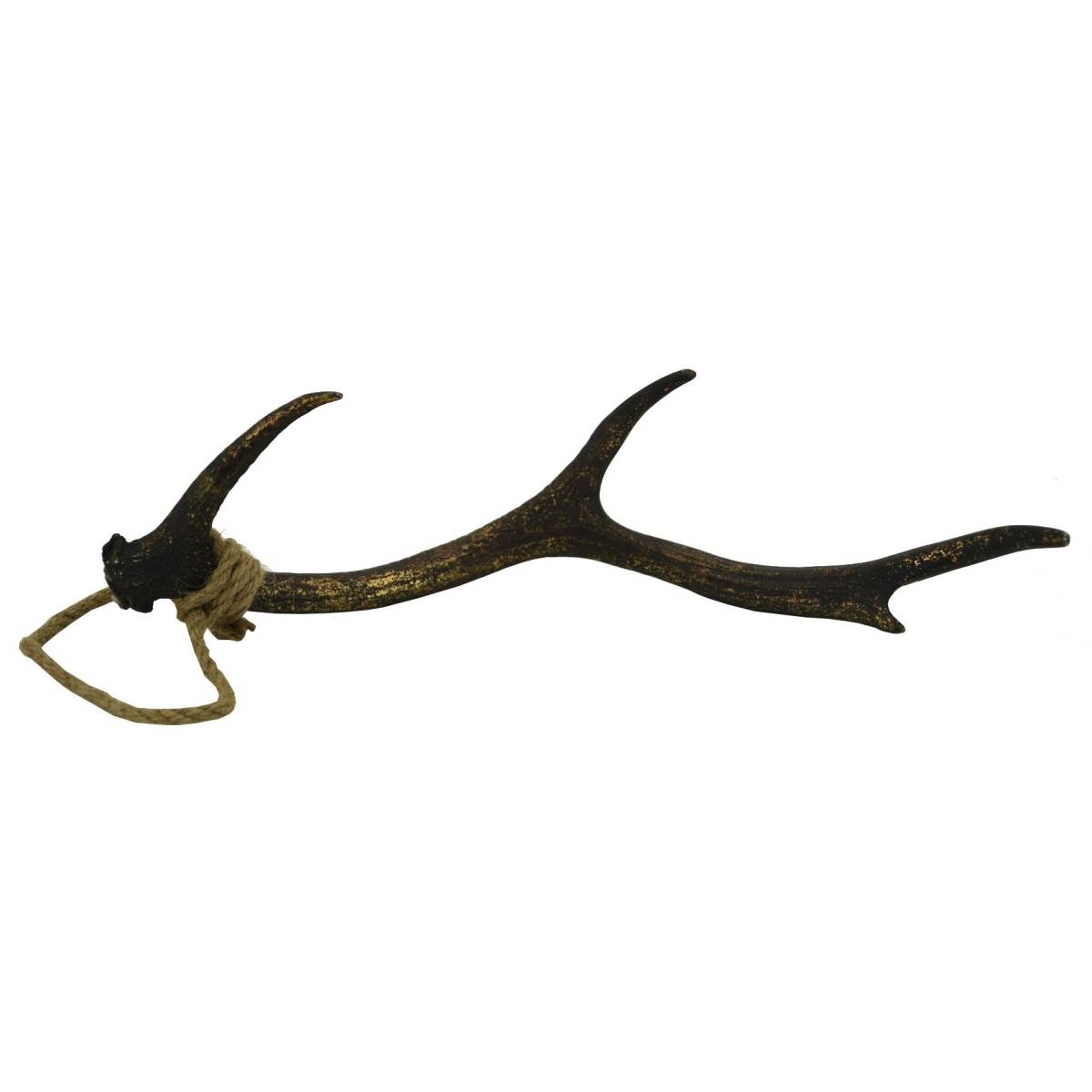 Aubry Gaspard - Bois de cerf en polyrésine dorée 47 cm - Image 1