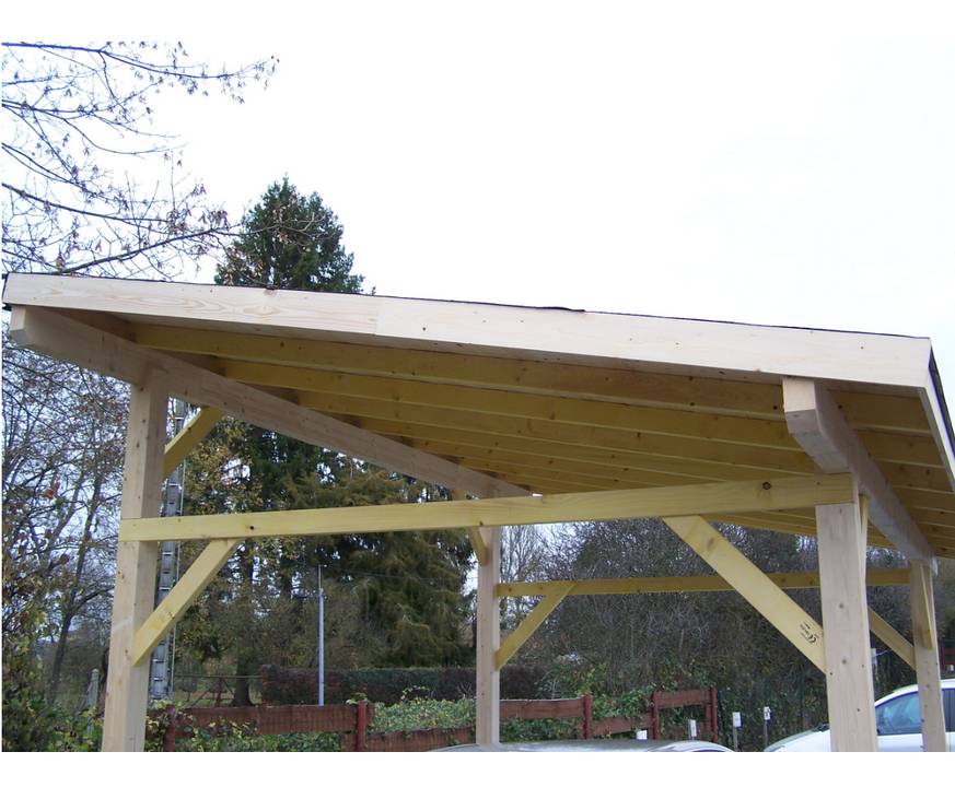 Habrita - Carport mono-pente / couverture bardeau bitumé Habrita - Image 2