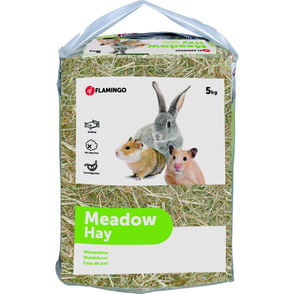 Foin de pré alimentation, 150 litres soit 5 kg pour rongeurs - Image 1