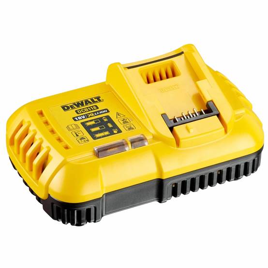Chargeur rapide 12V / 14,4V / 18V pour batteries XR et XR FLEXVOLT de 1,3 Ah à 9 Ah Li-ion - DEWALT - DCB118-QW - Image 1