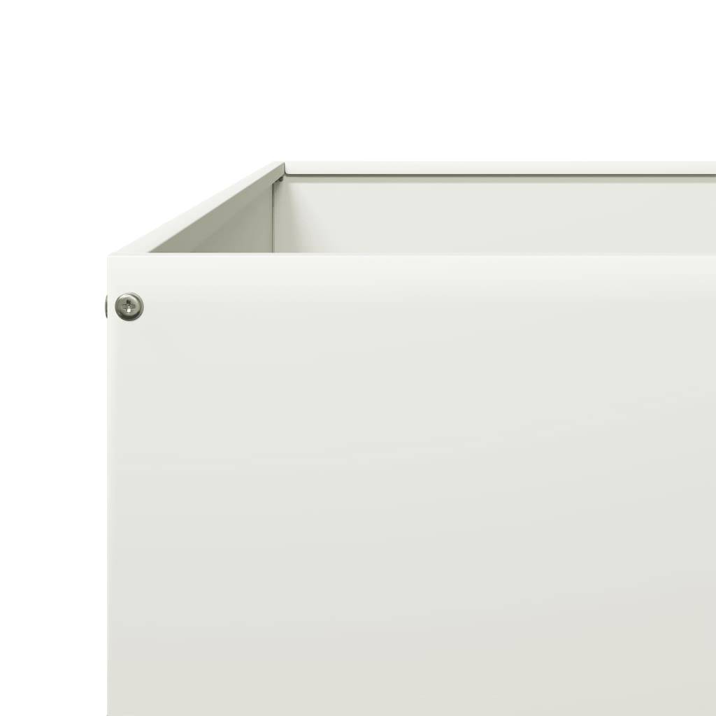 Prolenta Premium - Jardinière acier blanc  100 x 100 x 41 cm  - Prolenta premium p337.6 - Image 7