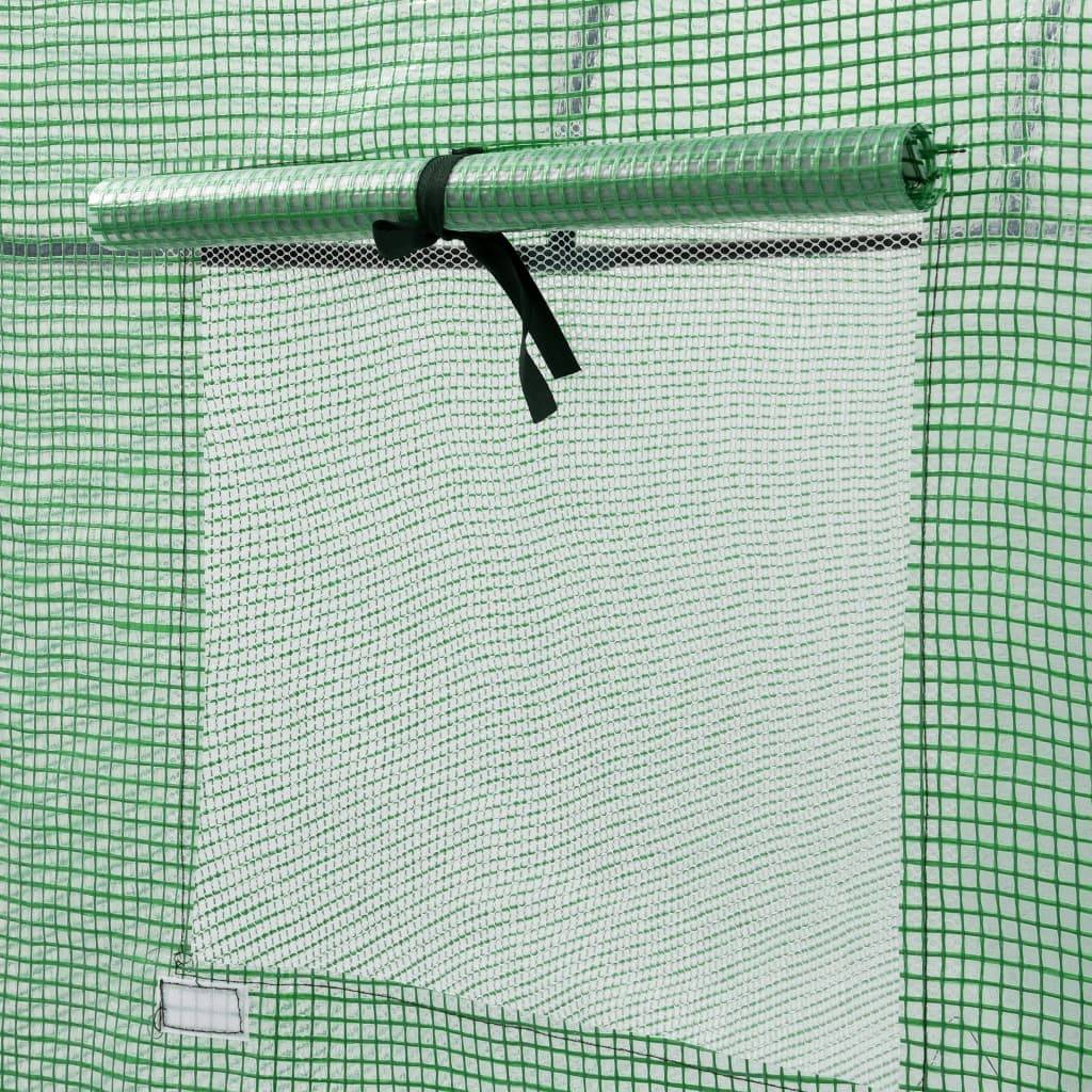 Serre Tunnel 1.6m² - Serre de jardin - Serre de culture avec porte zippée 200x80x170 cm MAISON CHIC - Image 7