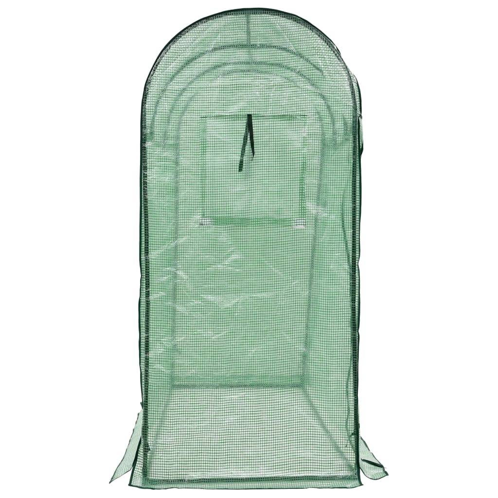 Serre Tunnel 1.6m² - Serre de jardin - Serre de culture avec porte zippée 200x80x170 cm MAISON CHIC - Image 5