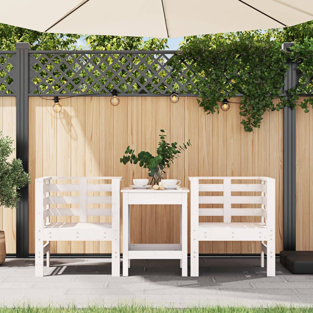 Prolenta Premium - Chaises de jardin bois blanc 61,5 x 53 x 71 cm - Prolenta premium p385.8 - Image 3