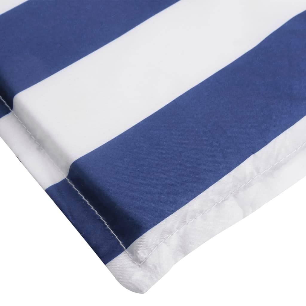Coussin Bain de soleil | Coussin de chaise longue rayures bleues/blanches tissu oxford Maison Chic - Image 6