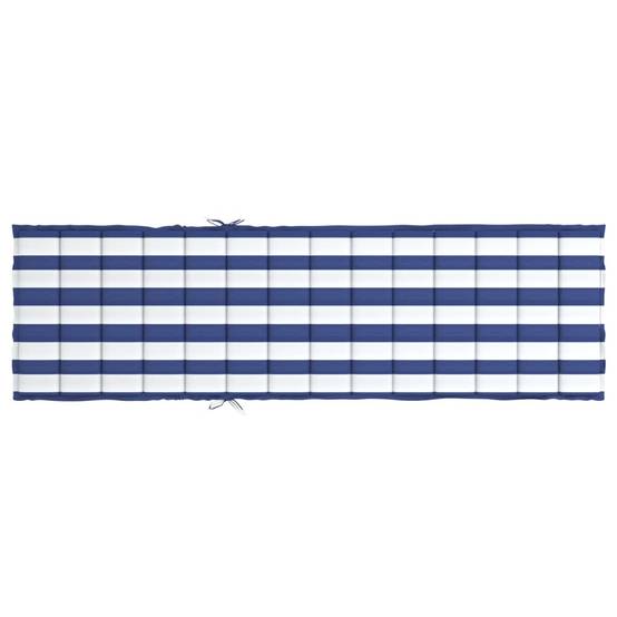 Coussin Bain de soleil | Coussin de chaise longue rayures bleues/blanches tissu oxford Maison Chic - Image 5