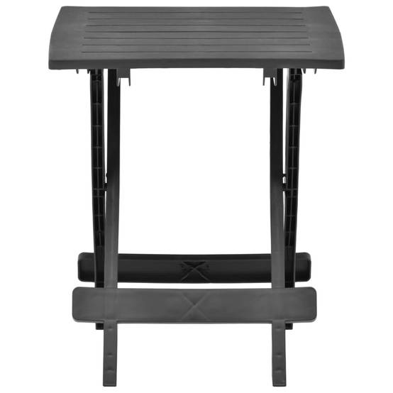 Petite Table Pliante Anthracite 45x43 cm, Idéale comme Desserte de Balcon ou d'Appoint – ComfortXL Outdoor Living - Image 2