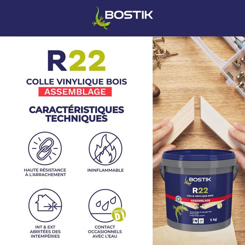 Bostik - Colle BOSTIK R22 Lente Seau de 5 KG - 30604649 - Image 2