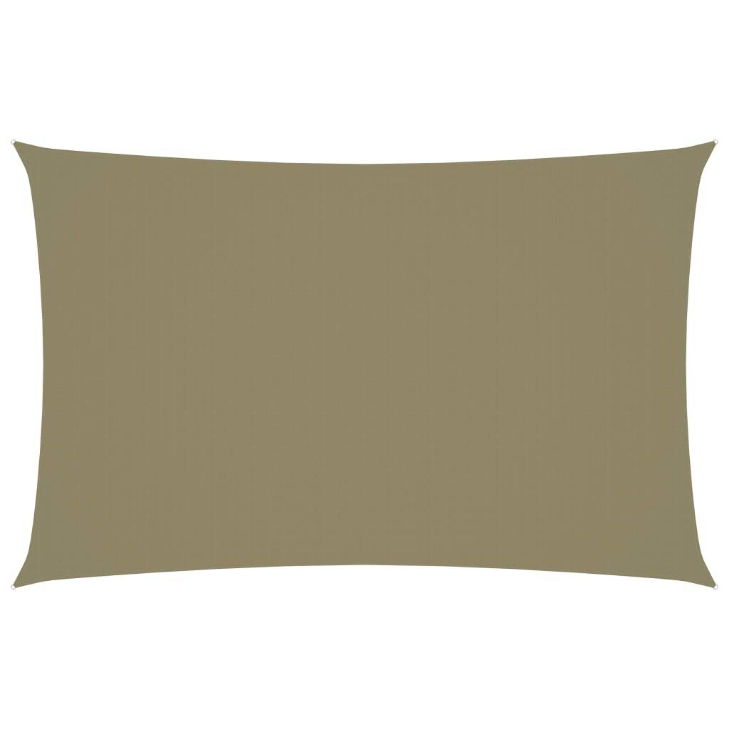 Helloshop26 - Voile toile d'ombrage parasol tissu oxford rectangulaire 4 x 7 m beige - Image 1