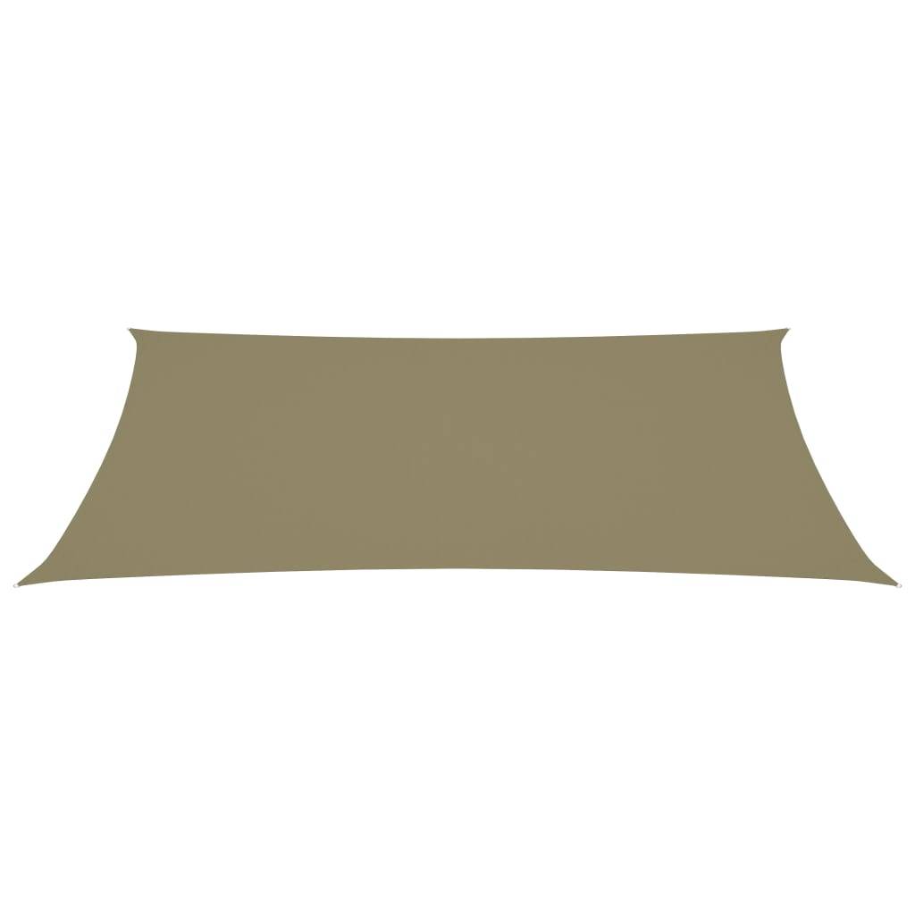 Helloshop26 - Voile toile d'ombrage parasol tissu oxford rectangulaire 4 x 7 m beige - Image 2