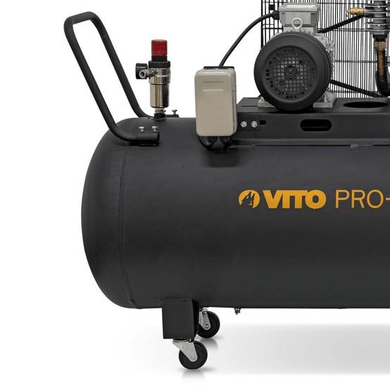 Compresseur d'air 300L Courroie 10 Bar 4000W 5.5CV 500L/min 380V VITO - Image 8