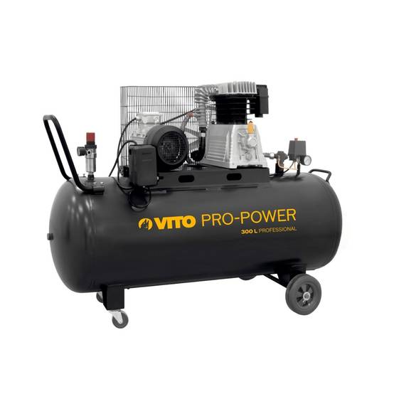 Compresseur d'air 300L Courroie 10 Bar 4000W 5.5CV 500L/min 380V VITO - Image 2