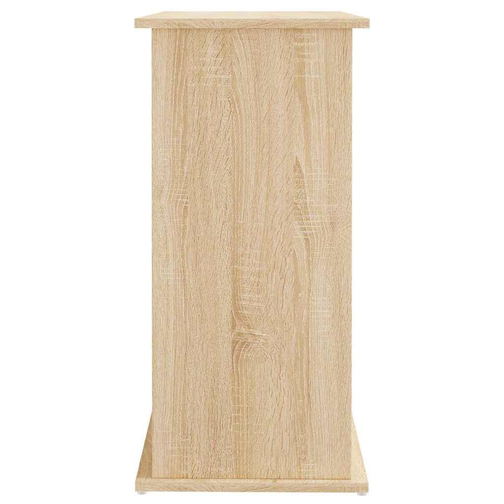 Meuble Aquarium Compact Rangement Fermé Bois d'ingénierie Chêne Sonoma 81 cm - ComfortXL Outdoor Living - Image 7