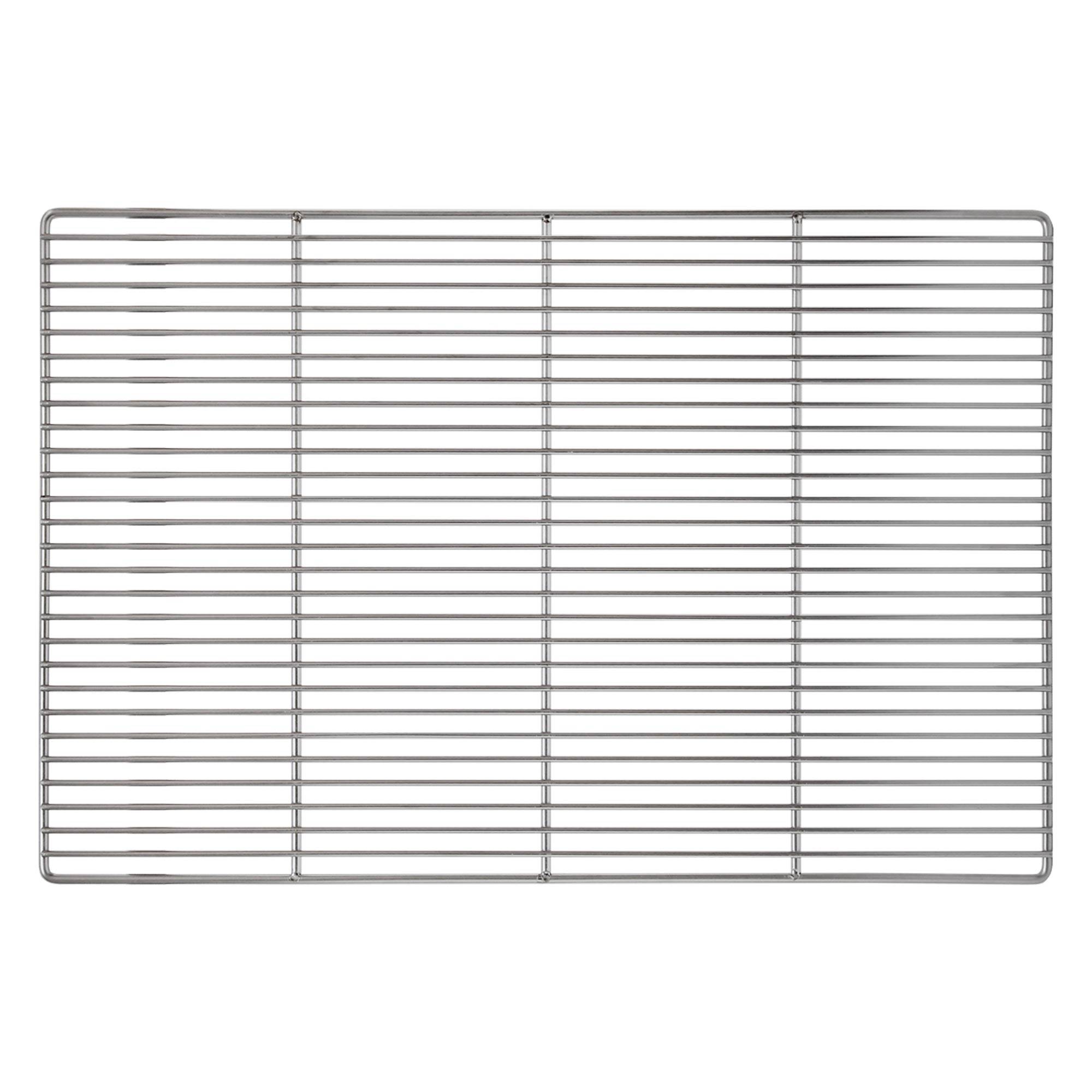 Ecd-Germany - Grille barbecue inox rectangulaire 60x40 cm avec poignées amovibles robuste et antirouille adaptée aux cheminées barbecues, foyers et braseros BBQ - Image 3