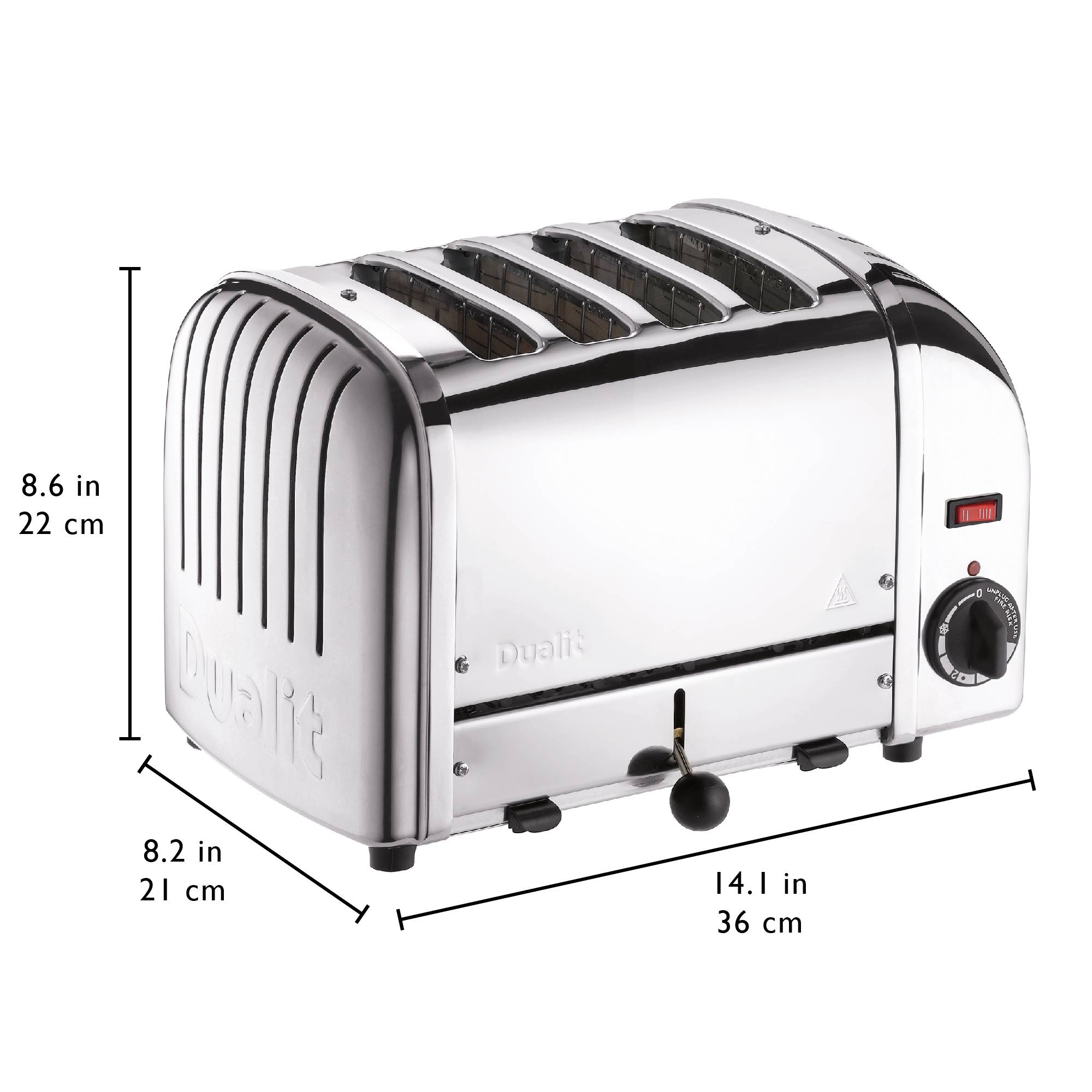 Grille-pains 4 fentes 2200w inox 40365 Dualit - Image 4