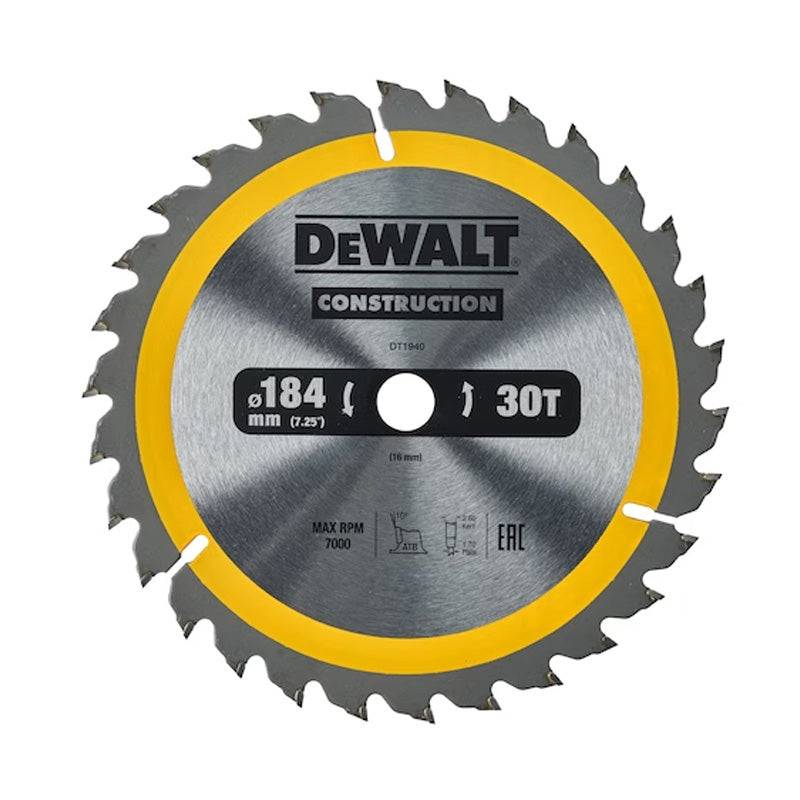 Lame scie circulaire stationnaire 216x30 mm 40 Dents Construction DEWALT - DT1953 - Image 2