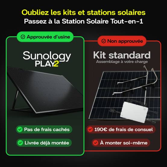 Sunology PLAY2 - Panneau solaire complet 460W bifacial – Station solaire livrée totalement assemblée – Installation au sol ou au mur - Image 8