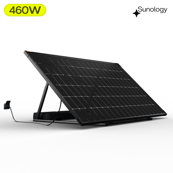 Sunology PLAY2 - Panneau solaire complet 460W bifacial – Station solaire livrée totalement assemblée – Installation au sol ou au mur - Image 1