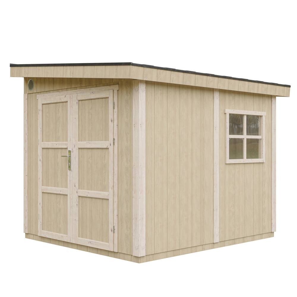 Timbela - Abri de Jardin Qualité Premium 5,9 m² / H231x248x294 cm avec plancher e paroi latérale - Construction de Panneaux LP Smartside - Timbela M938 - Image 3