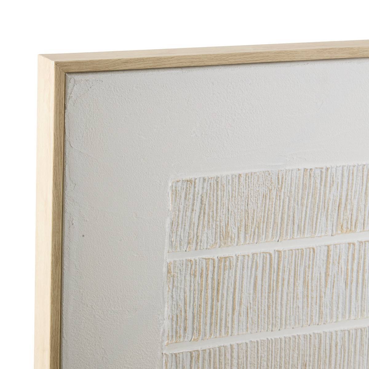 Atmosphera - Toile 3D Morens 100x100cm blanc - Atmosphera Créateur d'intérieur - Image 2