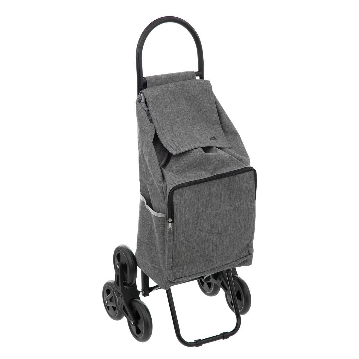 Chariot de course 6 roues "Nomade" métal gris - 5five