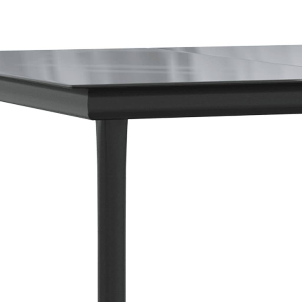 Ensemble à manger de jardin coussins 5 pcs | Mobilier d'extérieur Noir Résine tressée Maison Chic - Image 7