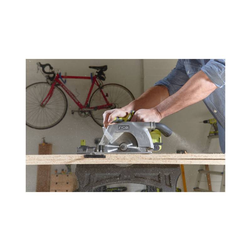 Ryobi - Scie circulaire RYOBI 18V One+ - Batterie 4.0Ah - Chargeur rapide RC18120-140 - Sac de transport R18CS-L40S - Image 3