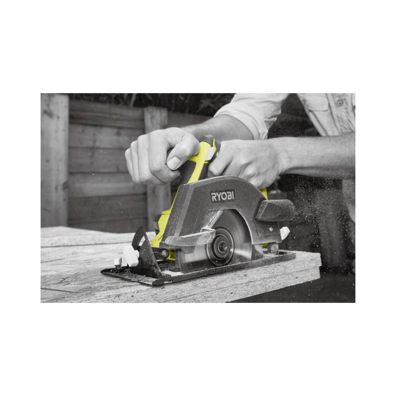 Ryobi - Scie circulaire RYOBI 18V One+ - Batterie 4.0Ah - Chargeur rapide RC18120-140 - Sac de transport R18CS-L40S - Image 2