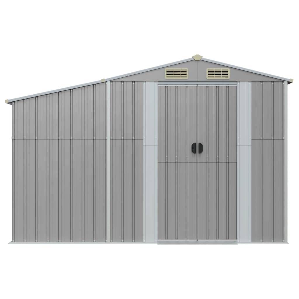 Maison Chic - Abri de jardin 2.58m² Cabane de jardin - gris 277x93x179 cm acier galvanisé - Meuble Pro MAISON CHIC - Image 3