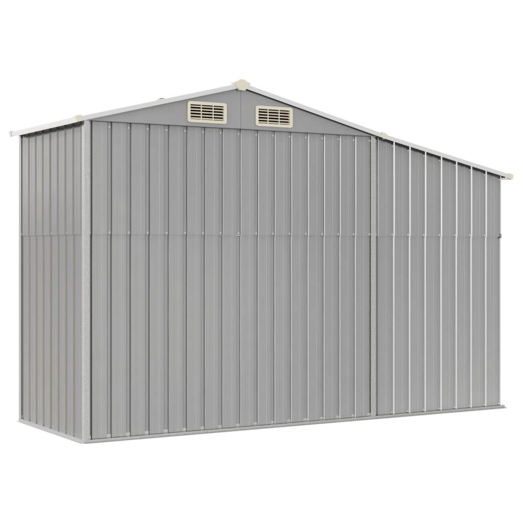 Maison Chic - Abri de jardin 2.58m² Cabane de jardin - gris 277x93x179 cm acier galvanisé - Meuble Pro MAISON CHIC - Image 6
