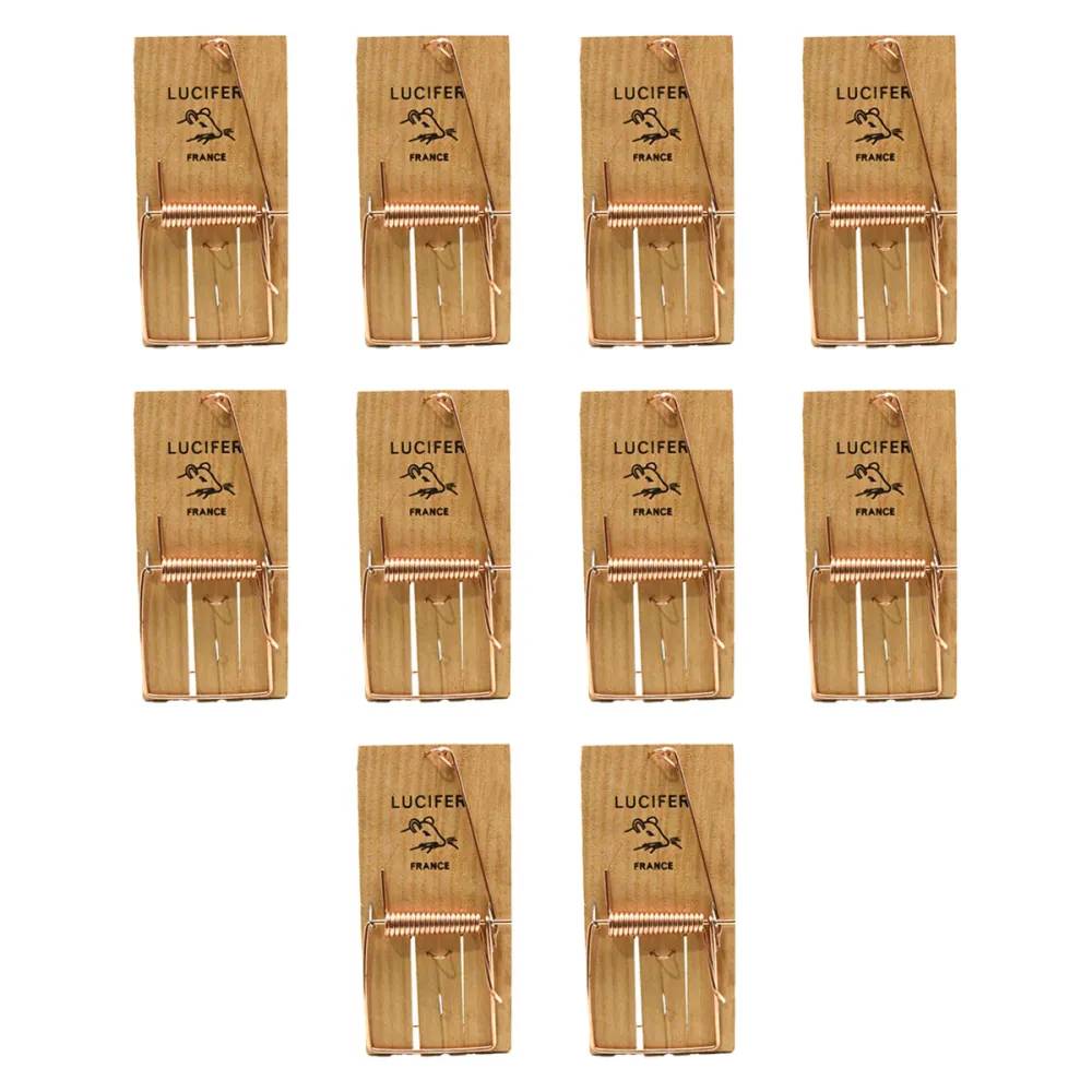 Autre - Lot de 10 Tapettes à rat en bois 170 X 75 mm - Image 4