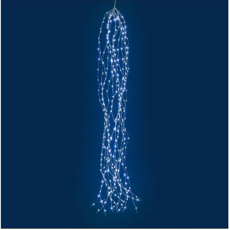 Lotti - Cascade lumineuse LED 1M 15 branches 300 Micro LED blanc froid Lotti - Image 1