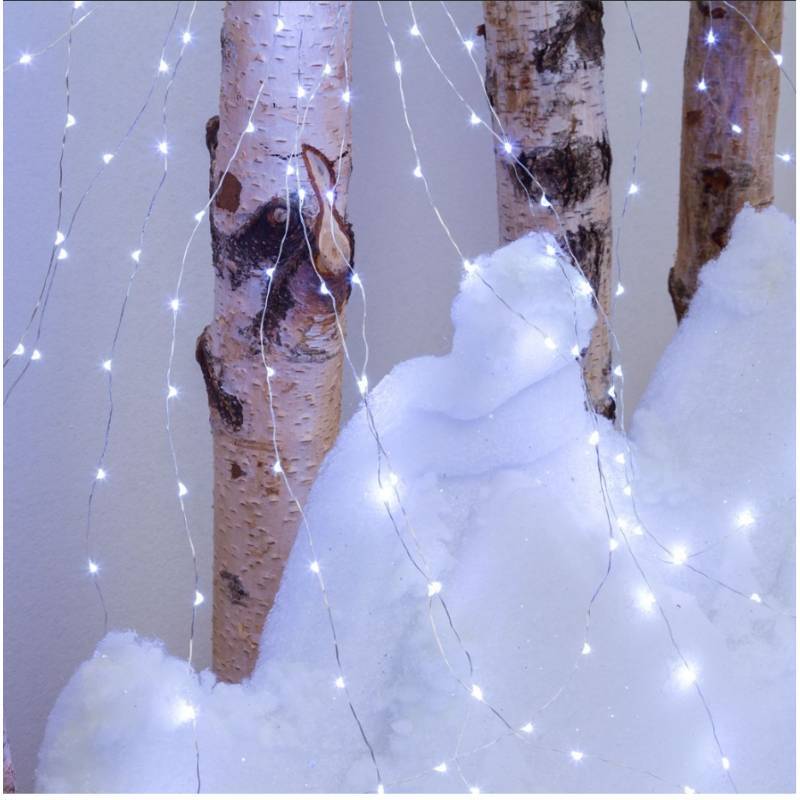 Lotti - Cascade lumineuse LED 1M 15 branches 300 Micro LED blanc froid Lotti - Image 2