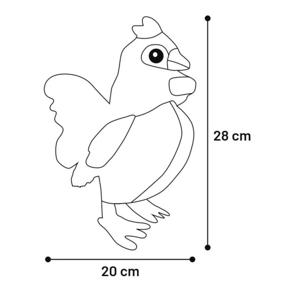 Flamingo - Flamingo - Peluche Coq Paloma brun 28 cm, pour chien - Image 3