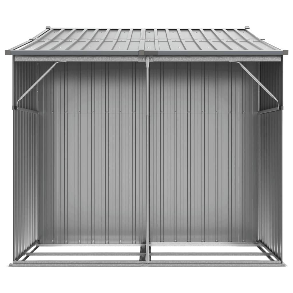 Maison Chic - Abri de jardin 5.33m² - Cabane de jardin - Abri de stockage gris 277x192,5x179 cm acier galvanisé MAISON CHIC - Image 6