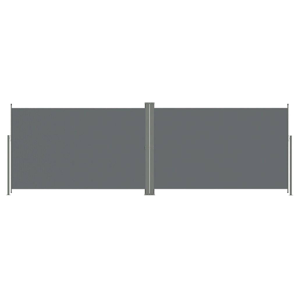 Helloshop26 - Auvent paravent store brise-vue latéral rétractable de patio jardin terrasse balcon protection visuelle écran 220 x 600 cm anthracite - Image 1