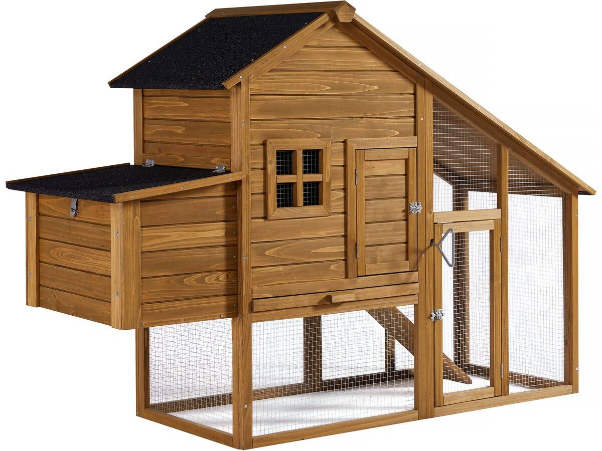 Habitat Et Jardin - Poulailler "princesse" Avec Pondoir En Bois - 4 Poules - Marron -habitat Et Jardin
