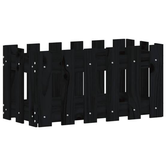 Prolenta Premium - Jardinière bois noir 60 x 30 x 30 cm - Prolenta premium p321.4 - Image 1