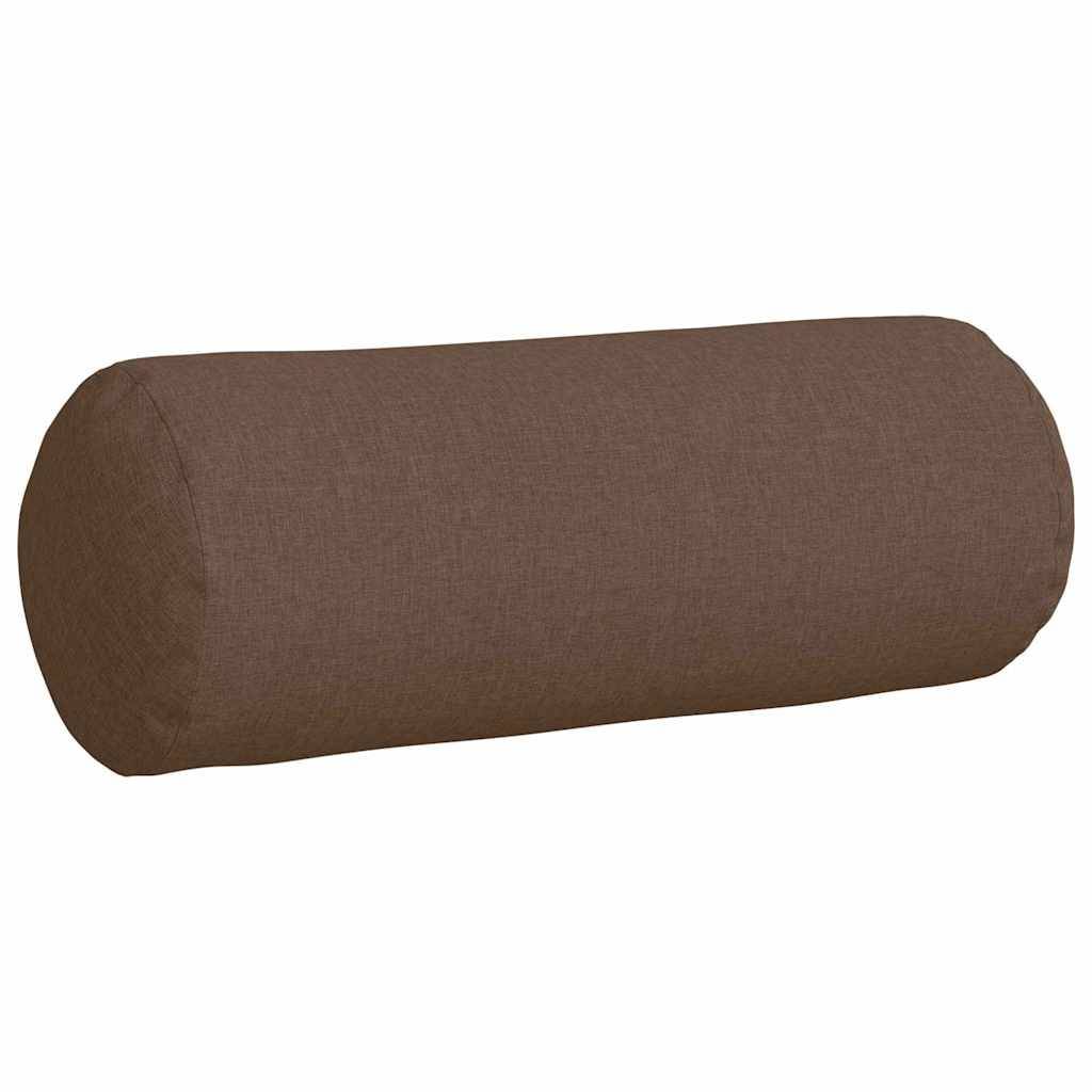 Lot de 2 Coussins Polochons Géants Tissu Doux avec Housse Lavable pour Chambre et Salon Marron 25x70 cm – ComfortXL Outdoor Living - Image 5