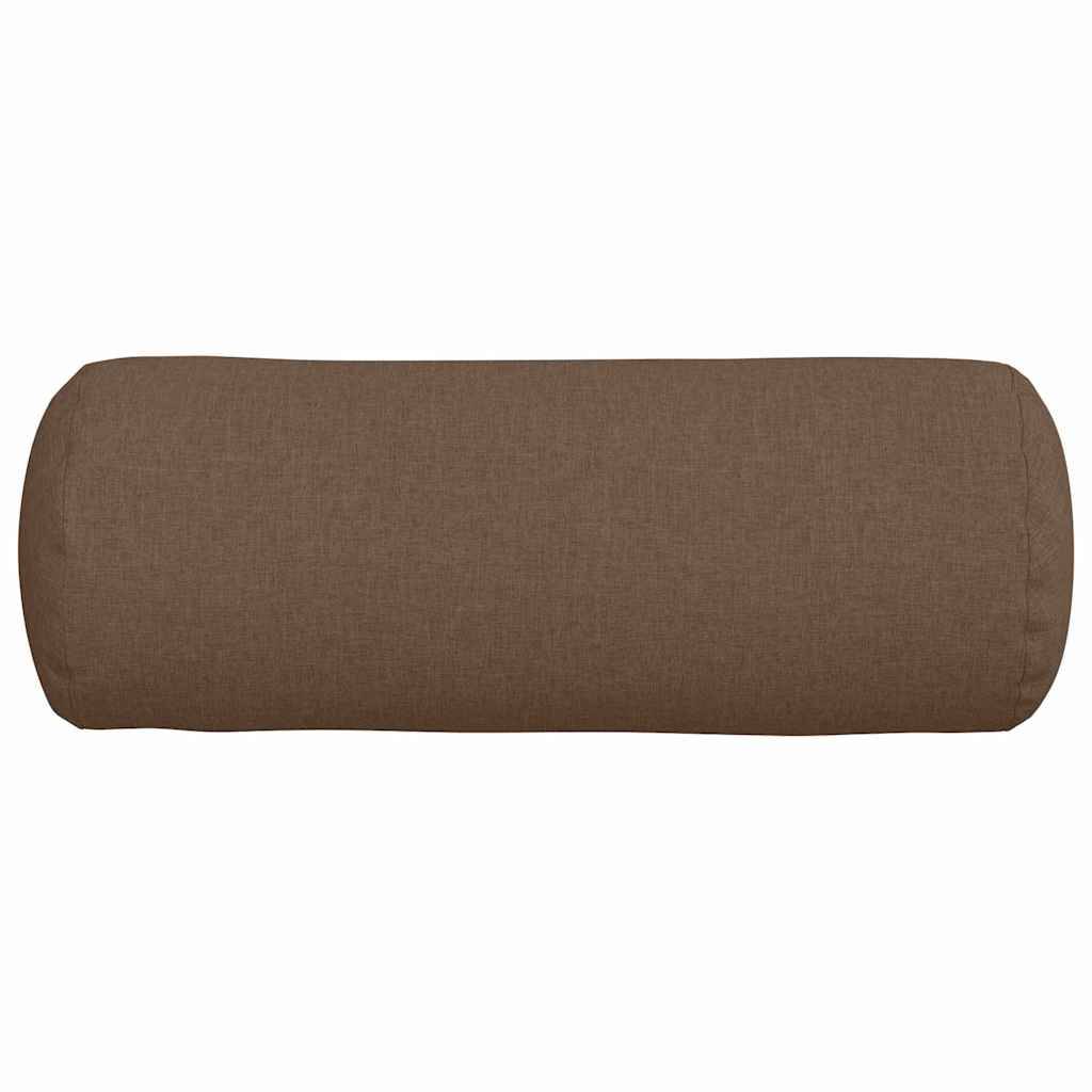 Lot de 2 Coussins Polochons Géants Tissu Doux avec Housse Lavable pour Chambre et Salon Marron 25x70 cm – ComfortXL Outdoor Living - Image 6