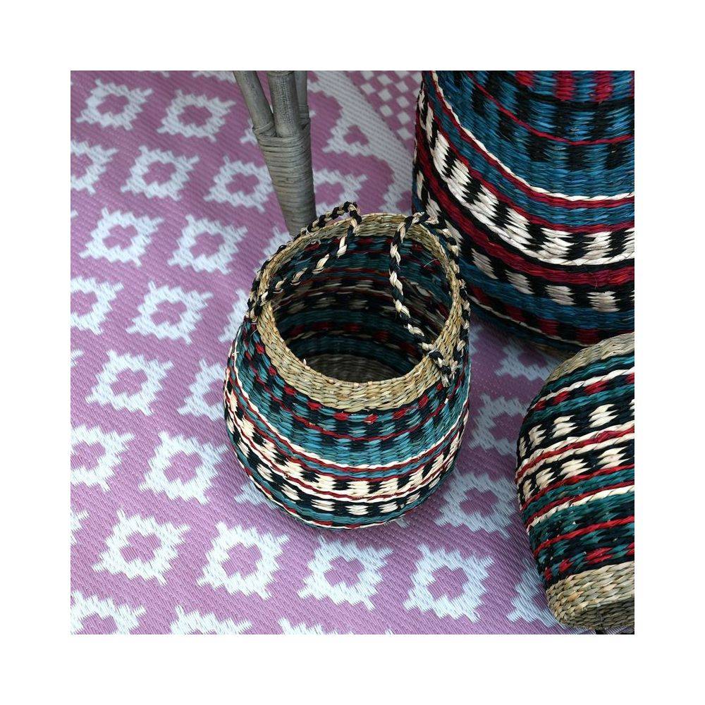 Aubry Gaspard - Tapis d'extérieur en polypropylène 120 x 180 cm Maya - Rose - Image 4