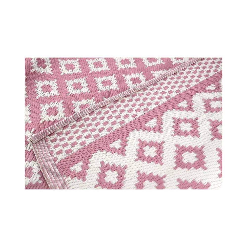 Aubry Gaspard - Tapis d'extérieur en polypropylène 120 x 180 cm Maya - Rose - Image 2