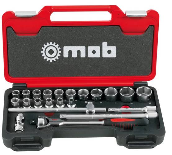 Box Medium 1/2'' – 22 Pièces avec Cliquet Rotatif - MOB
